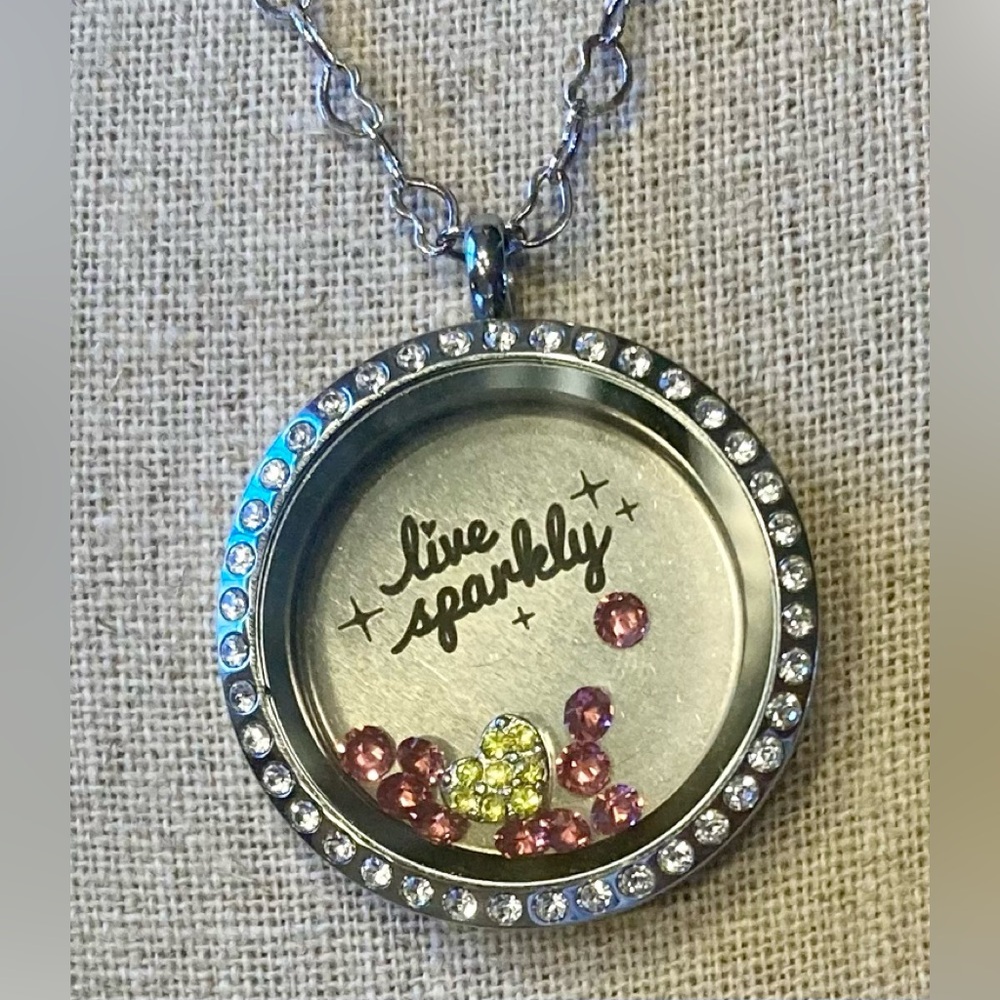 Origami Owl Live Sparkly Locket Set, Retired